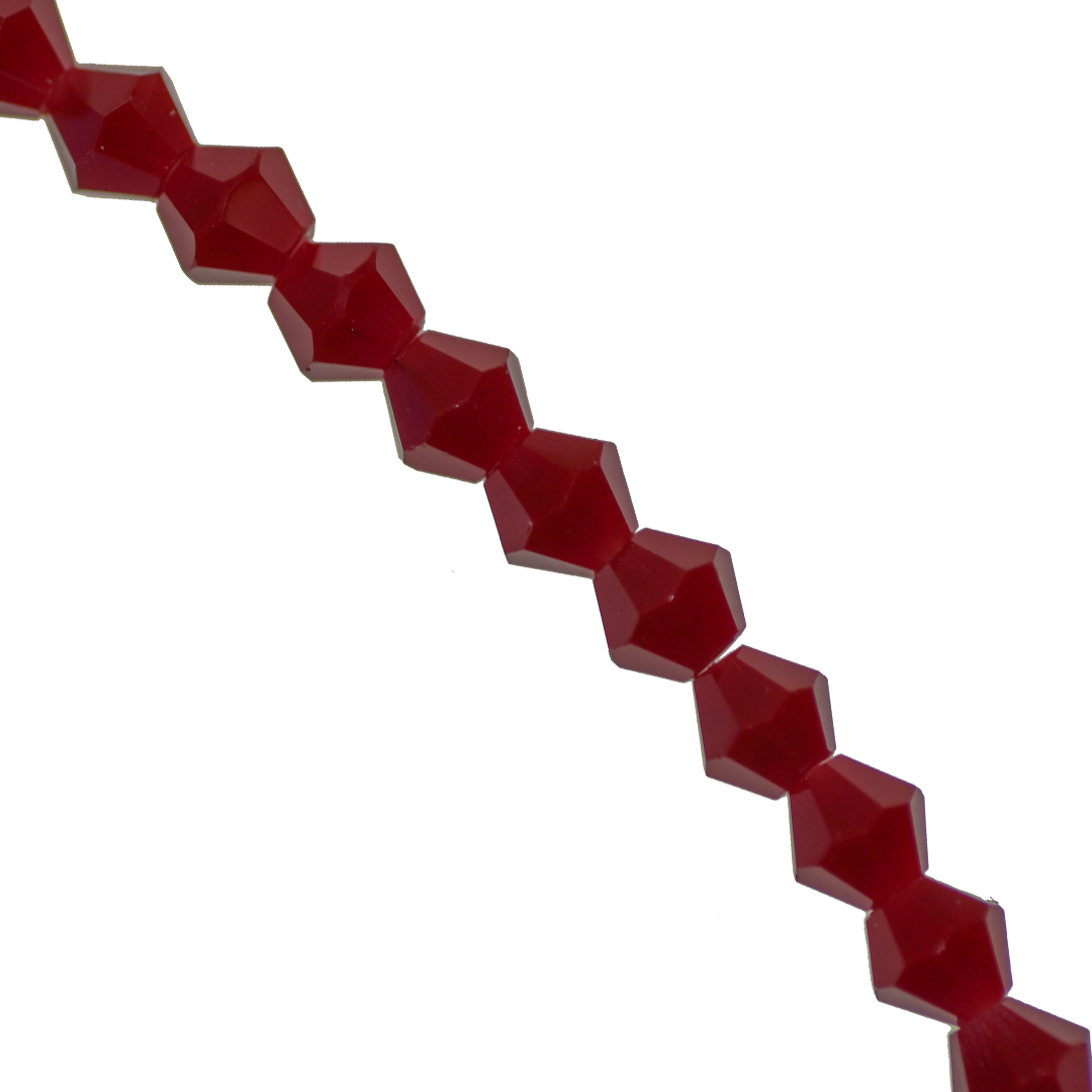 Glass Crystal, Bicone, 6mm, Approx 45 pcs per strand, Available in Multiple Colours