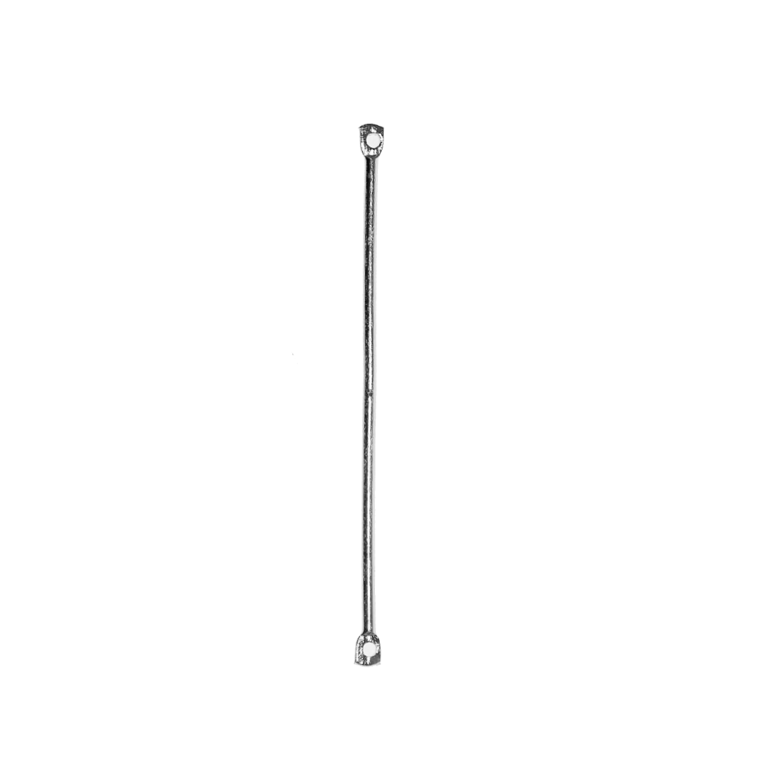 Connector/Divider, Silver, Alloy, 1.80 inches, 16 Gauge, Sold Per pkg of 30