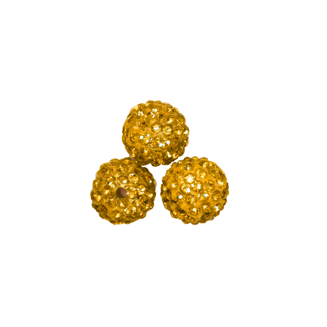 Shambala Beads, Assorted Sizes & Colours, 10 pcs/bag