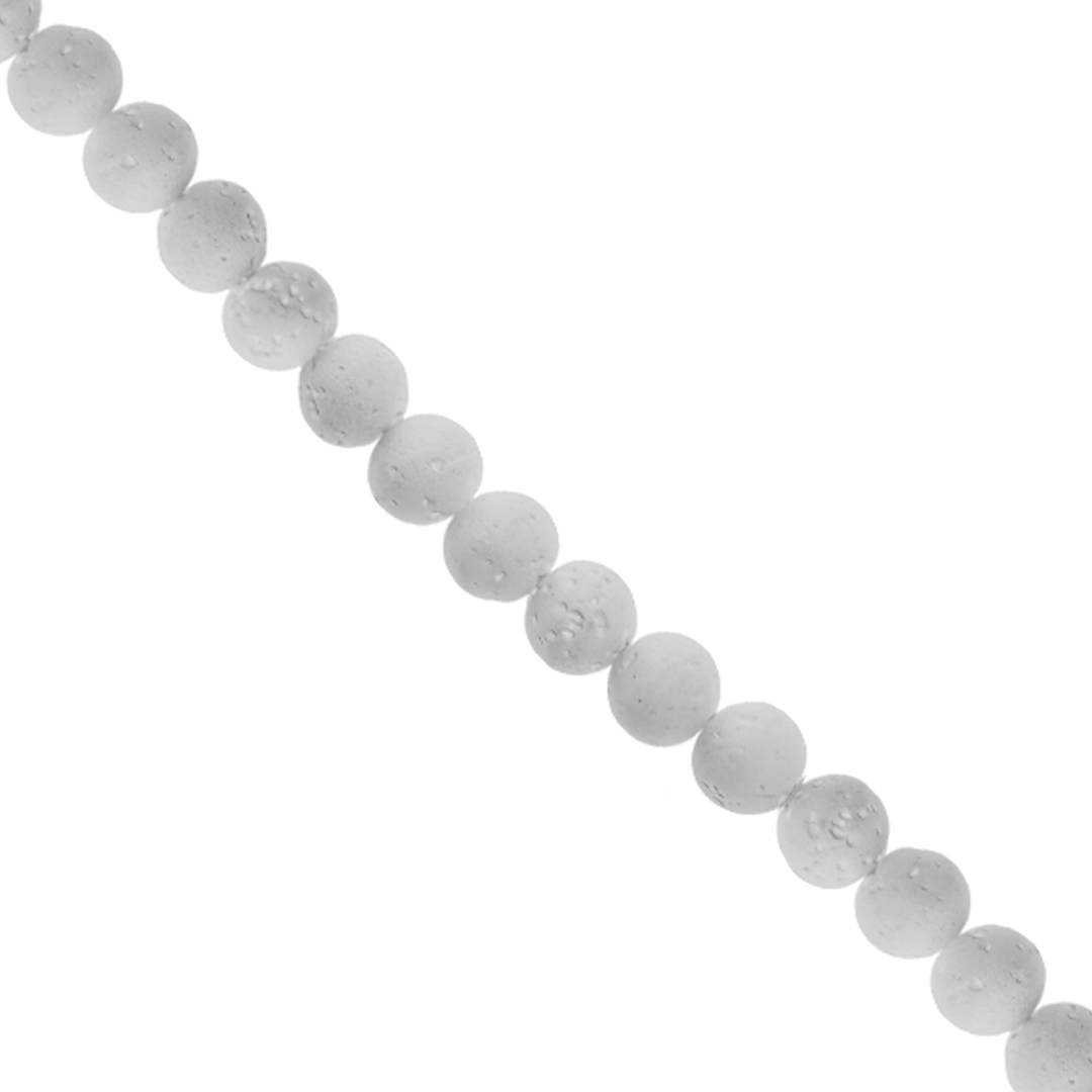 Lava Stone, Semi-Precious Stone, 6mm, Approx 60 pcs per strand