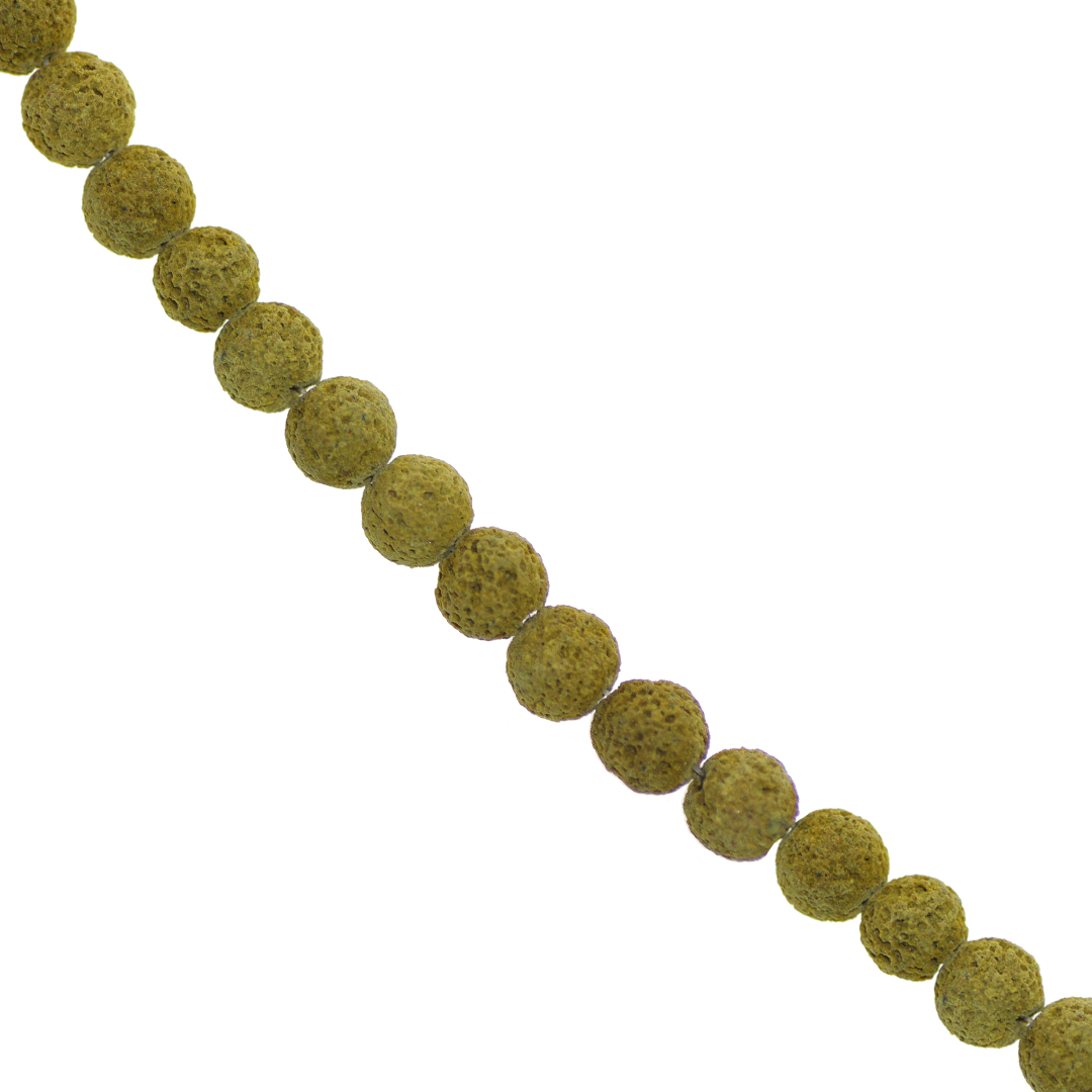 Lava Stone, Semi-Precious Stone, 6mm, Approx 60 pcs per strand