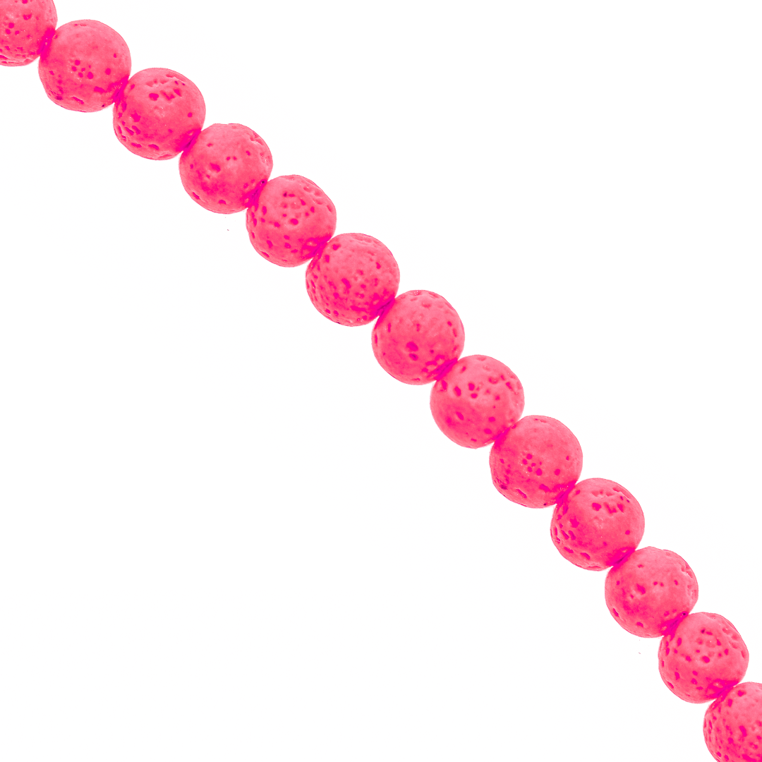 Lava Stone, Semi-Precious Stone, 6mm, Approx 60 pcs per strand