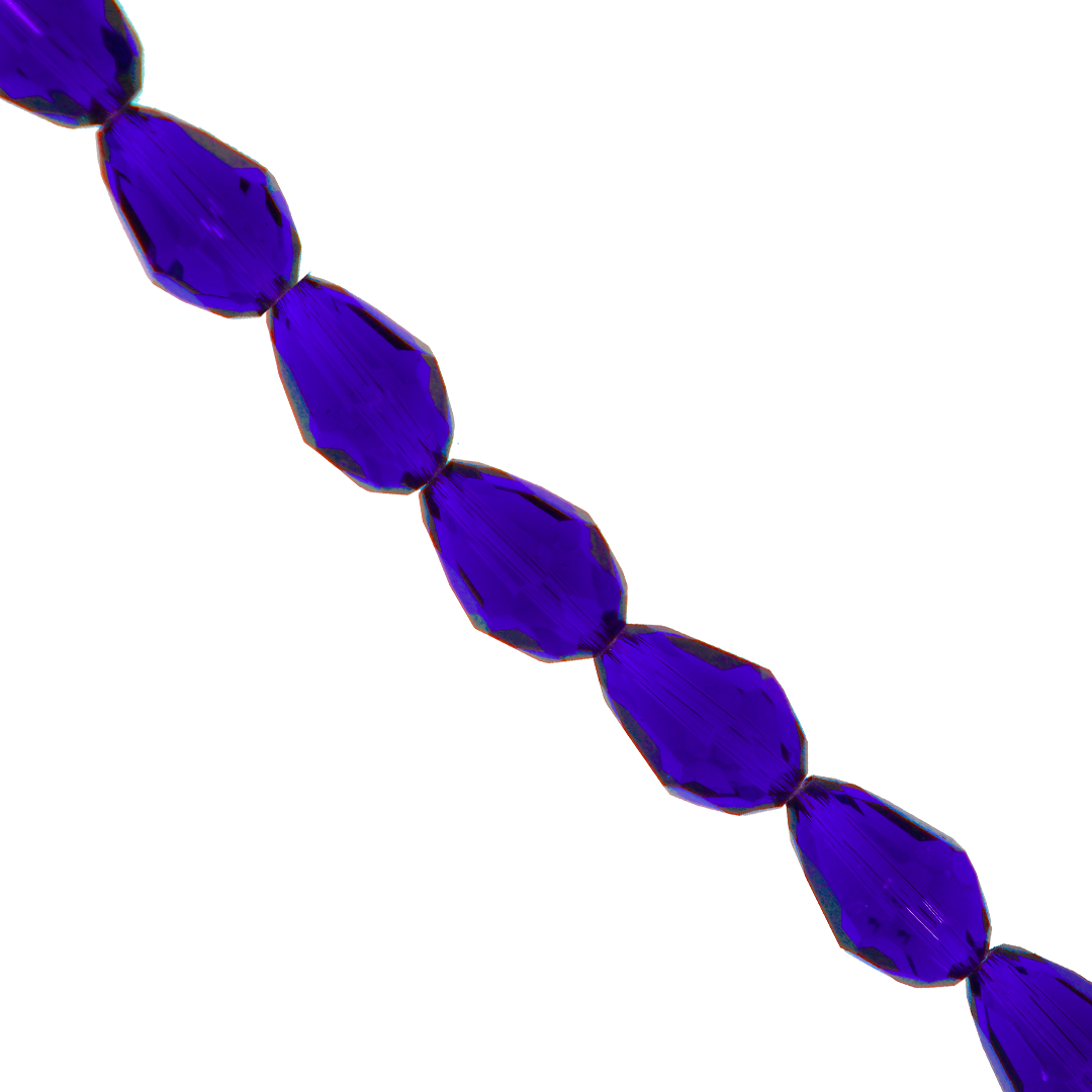 Glass Crystal Beads, Teardrop, Faceted, Available in Multiple Colours and Sizes