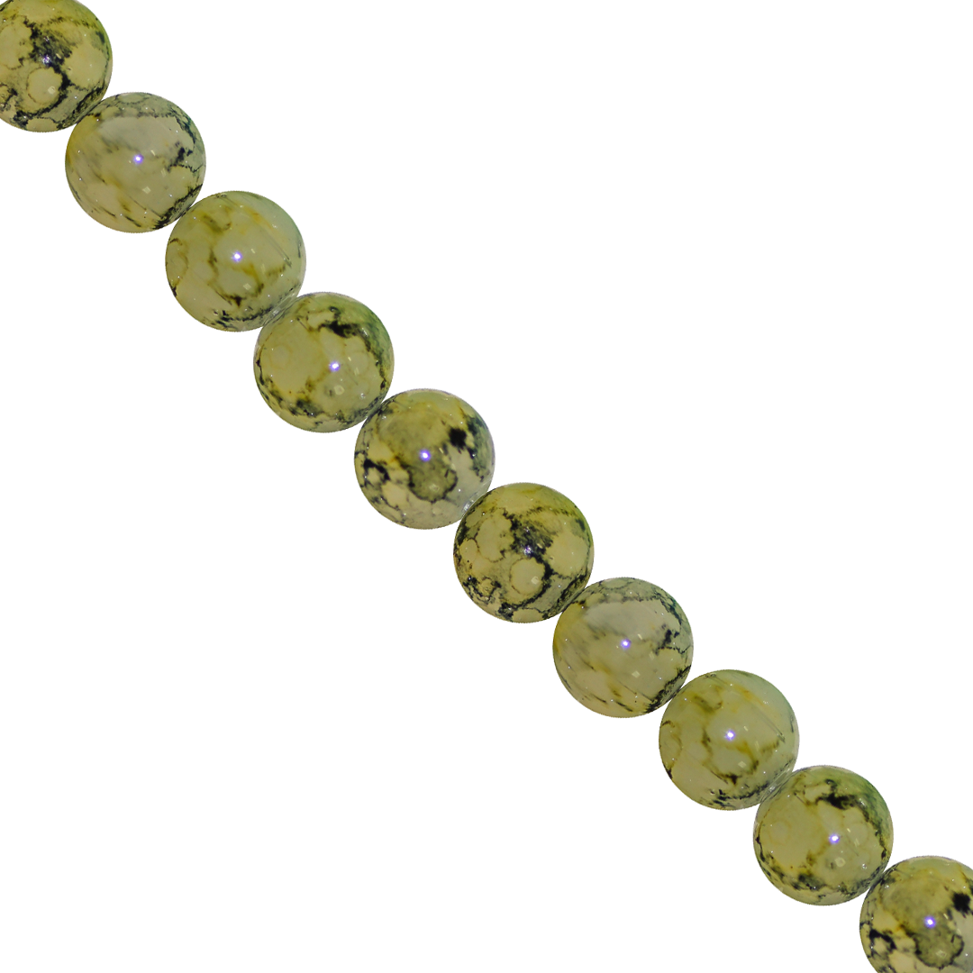 Marble Style Glass Beads, Tie Dyed, 4mm, Approx 190 pcs per strand, Available in Multiple Colours