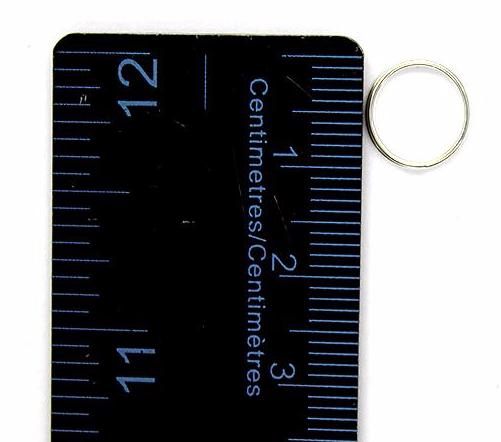Split Rings, Silver, Alloy, Round, 10mm, 20 Gauge, Sold Per pkg of 45