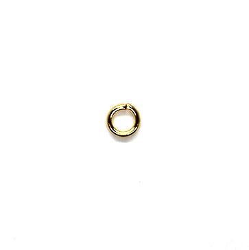 Gold-Plated Jump Rings, 4mm, 20 Gauge, 16 pcs