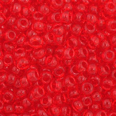 Czech Seed Beads - Czech 11/0 - Light Red Transparent (59)