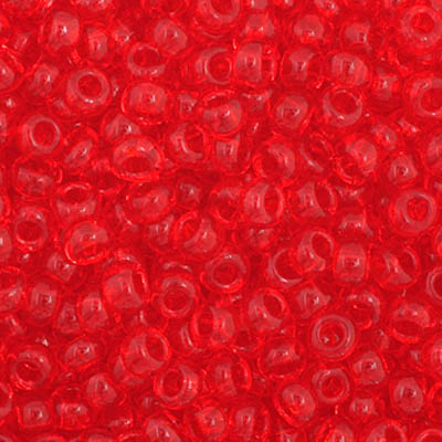 Czech Seed Beads - Czech 11/0 - Light Red Transparent (32)