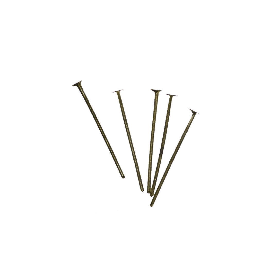 Flat Head Pins, Gunmetal, Alloy, 0.70 inches, 20 Gauge, Sold Per pkg of Approx 280