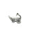Charms, Plain Baby Carriage, Silver, Alloy, 21mm X 20mm, Sold Per pkg of 4