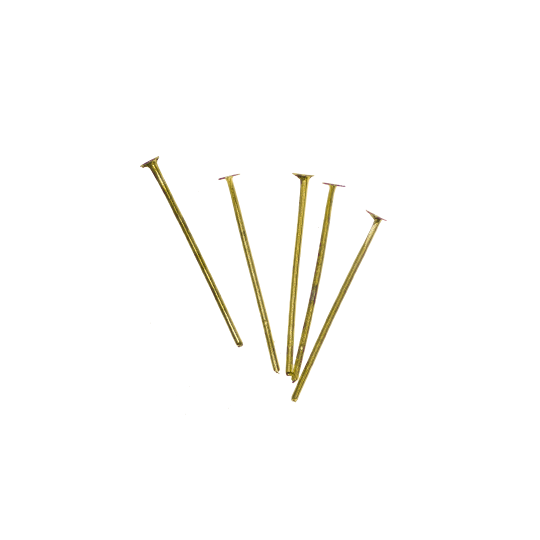 Flat Head Pins, Alloy, 0.85 inches, 21 Gauge, Sold Per pkg of Approx 240 pcs, Available in Multiple Colours