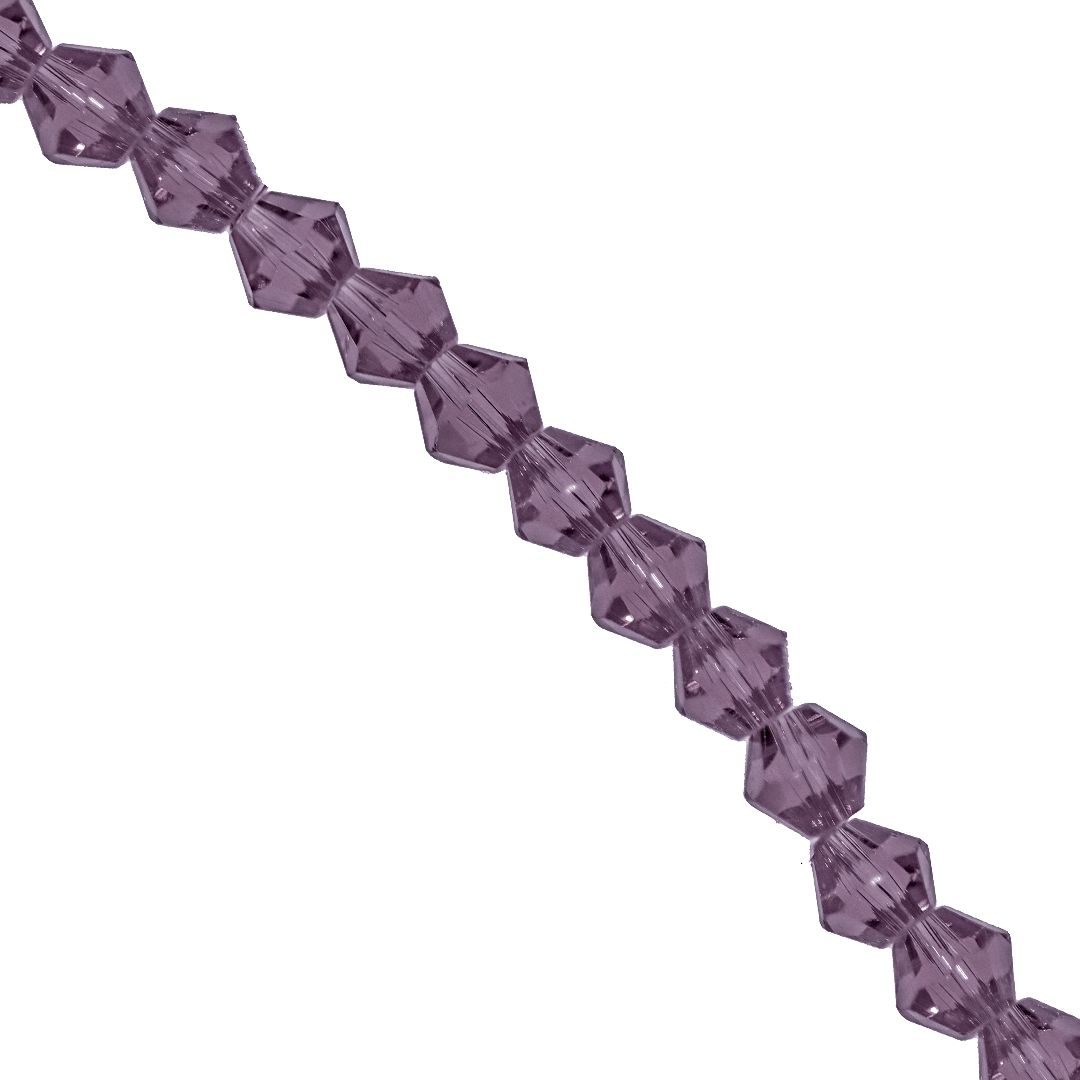 Glass Crystal Beads, Bicone, Faceted, 4mm, Approx 80 pcs per strand, Available in Multiple Colours