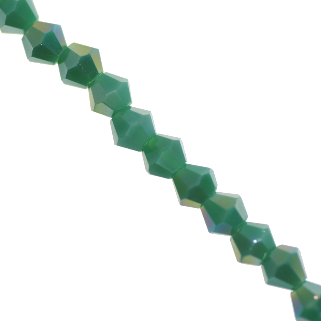 Glass Crystal, Bicone, 6mm, Approx 45 pcs per strand, Available in Multiple Colours