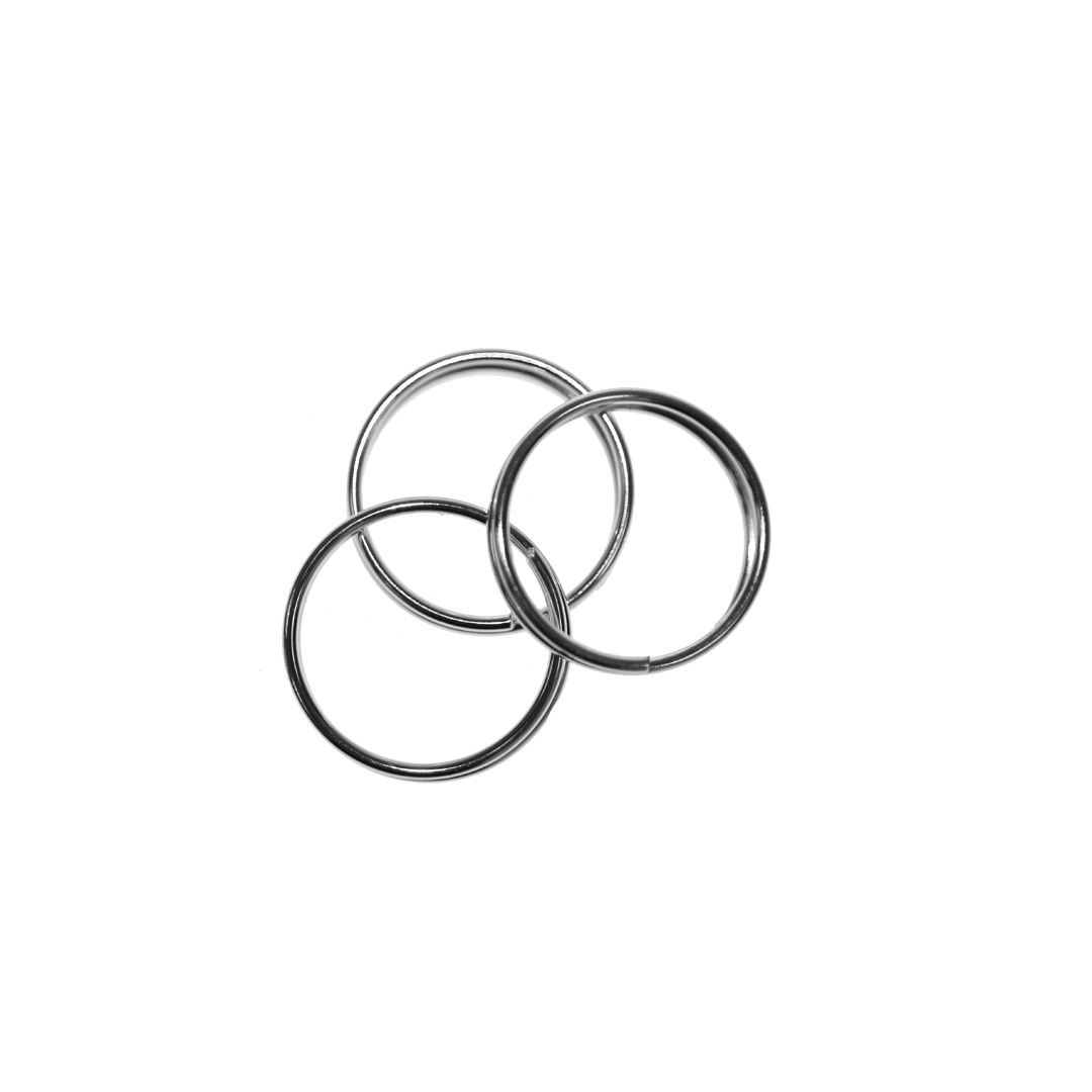Split Rings, Silver, Alloy, Round, 10mm, 21 Gauge, Sold Per pkg of 50+