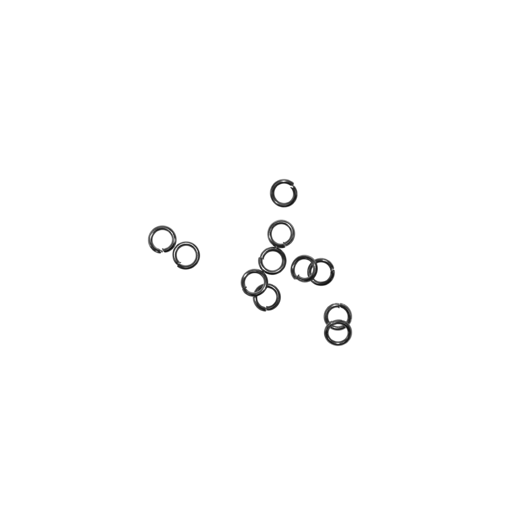 Jump Rings, Gunmetal, Alloy, Round, 4mm, 21 Gauge, Sold Per pkg of Approx 220+