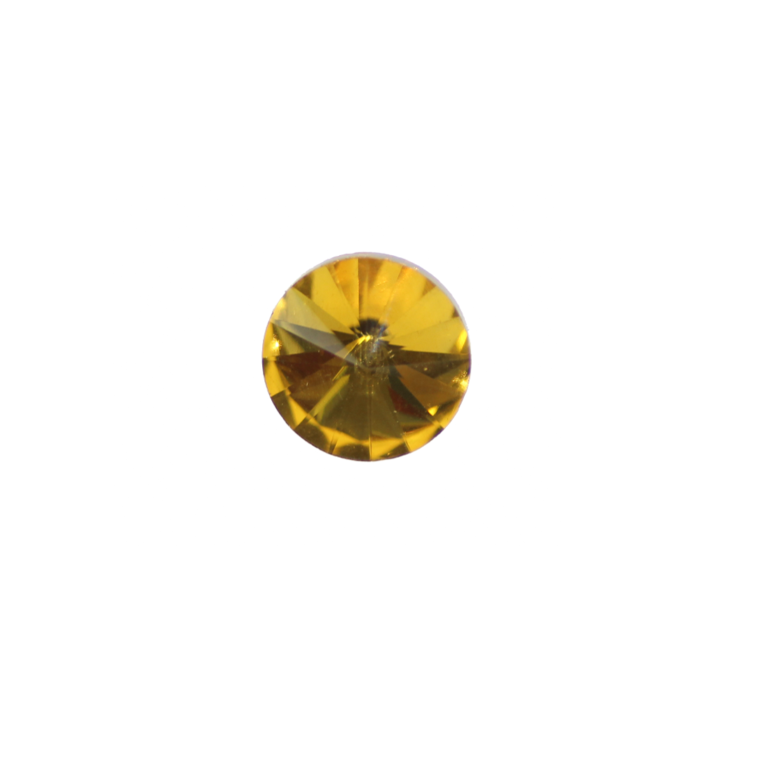 Rivoli, Glass Rhinestone, Round, 14mm, Sold Per pkg of 4, Available in Multiple Colours