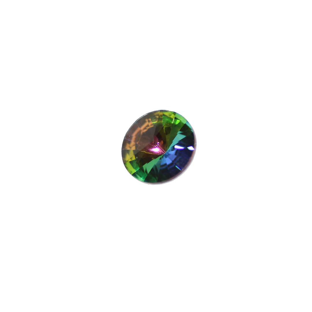 Rivoli, Glass Rhinestone, Round, 14mm, Sold Per pkg of 4, Available in Multiple Colours