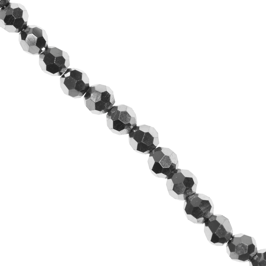 Glass Crystal Beads, Round, 4mm Approx 85 pcs per strand, Available in Multiple Colours