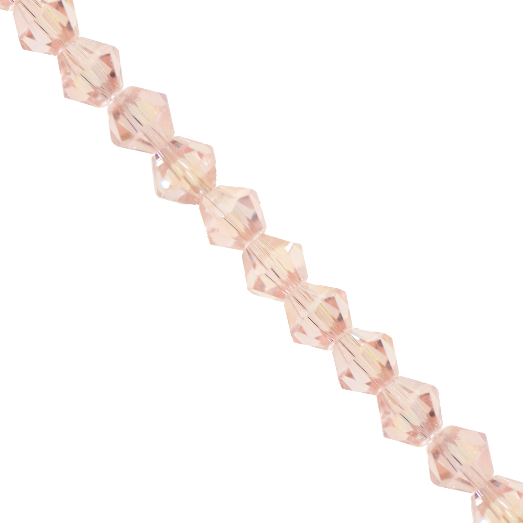 Glass Crystal, Bicone, 6mm, Approx 45 pcs per strand, Available in Multiple Colours