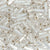 Czech Seed Beads-Czech #3, Bugle-Silverline Crystal