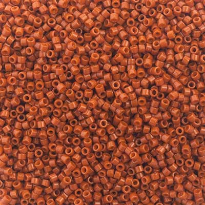 Miyuki Delica 11/0 - Duracoat Opaque Dyed Burnt Orange - DB00-2352V