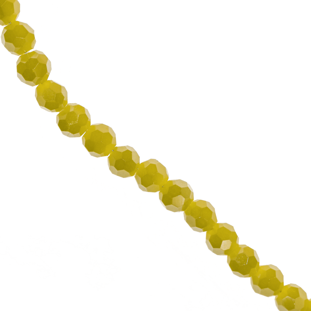 Glass Crystal Beads, Round, 4mm Approx 85 pcs per strand, Available in Multiple Colours