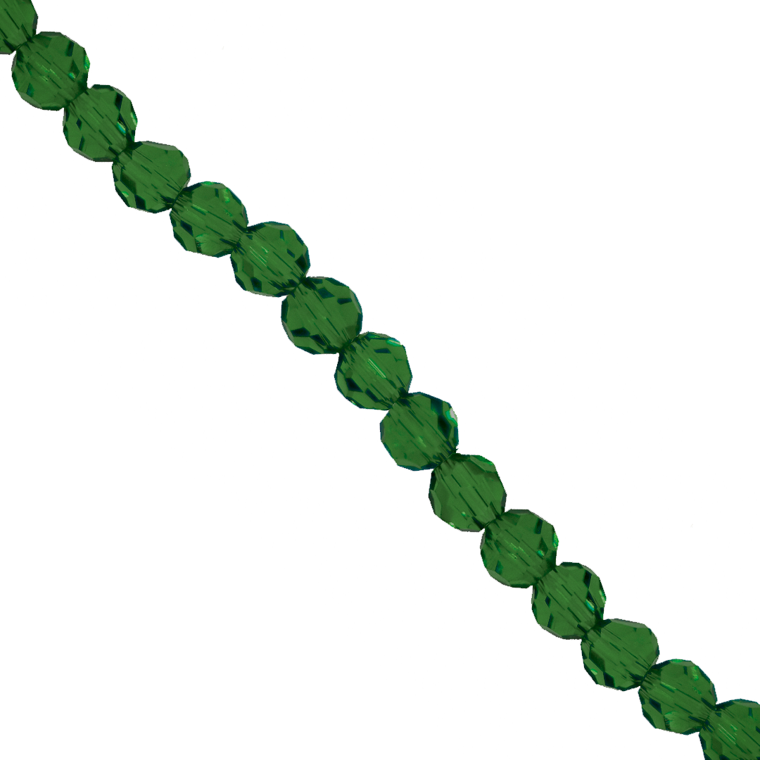 Glass Crystal Beads, Round, 4mm Approx 85 pcs per strand, Available in Multiple Colours