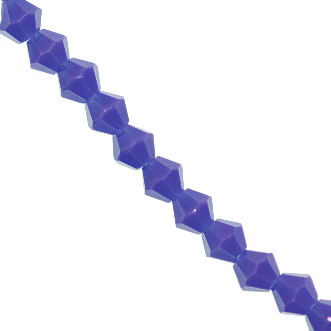 Glass Crystal Beads, Bicone, Faceted, 4mm, Approx 80 pcs per strand, Available in Multiple Colours