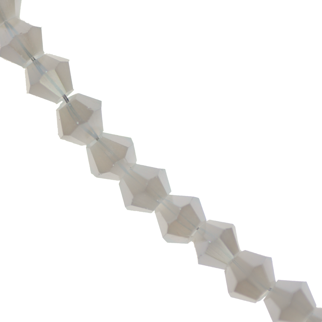 Glass Crystal, Bicone, 6mm, Approx 45 pcs per strand, Available in Multiple Colours