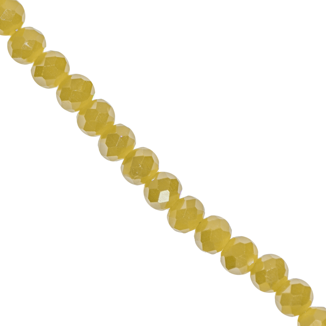 Glass Crystal Beads, Round, Faceted, 6mm, Approx 90 pcs per strand, Available in Multiple Colours
