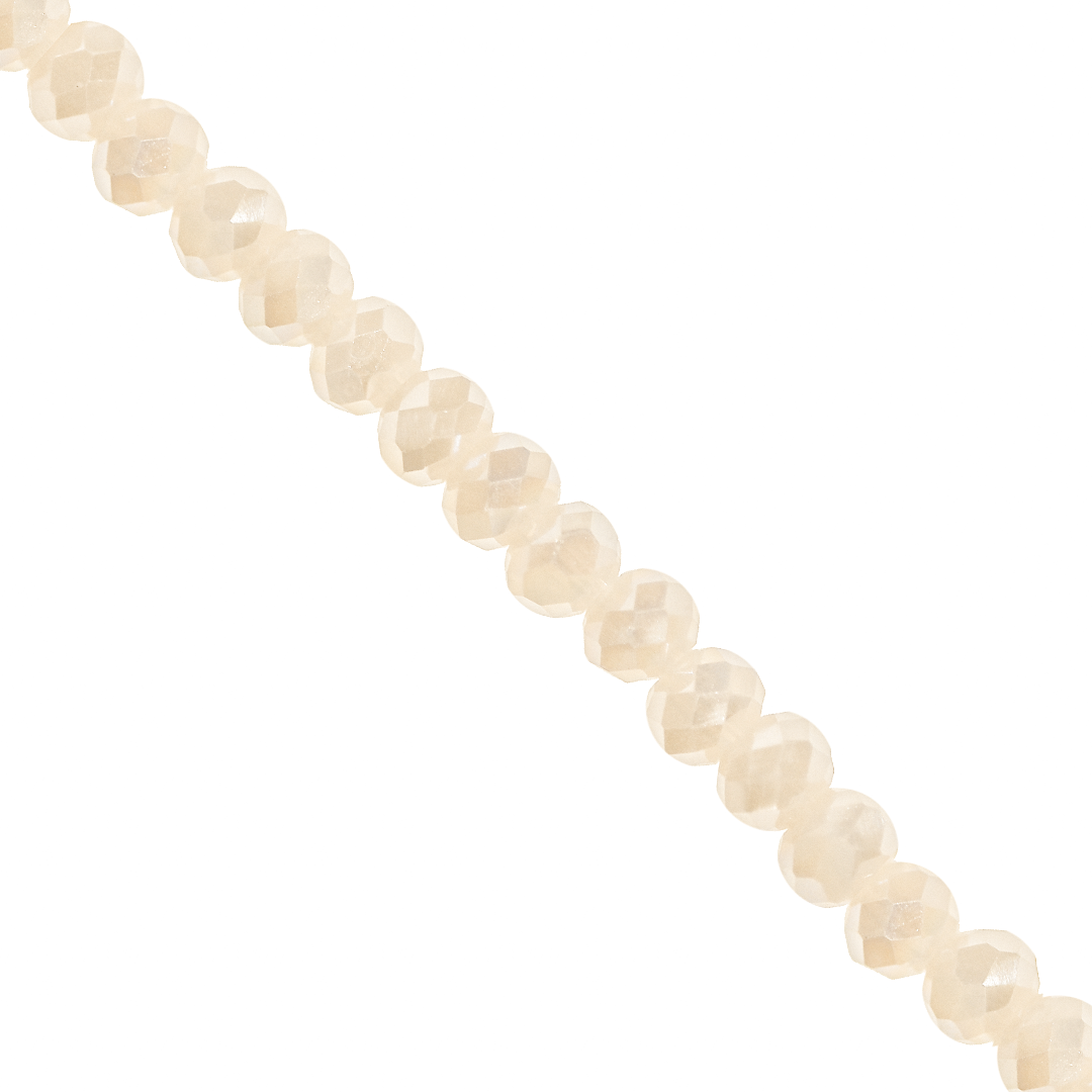 Glass Crystal Beads, Round, Faceted, 6mm, Approx 90 pcs per strand, Available in Multiple Colours