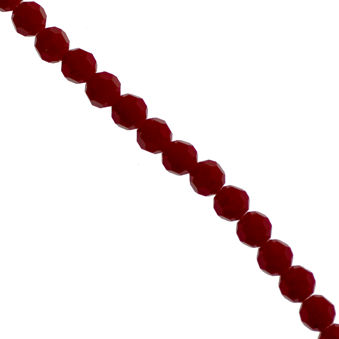 Glass Crystal Beads, Round, Faceted, 6mm, Approx 90 pcs per strand, Available in Multiple Colours