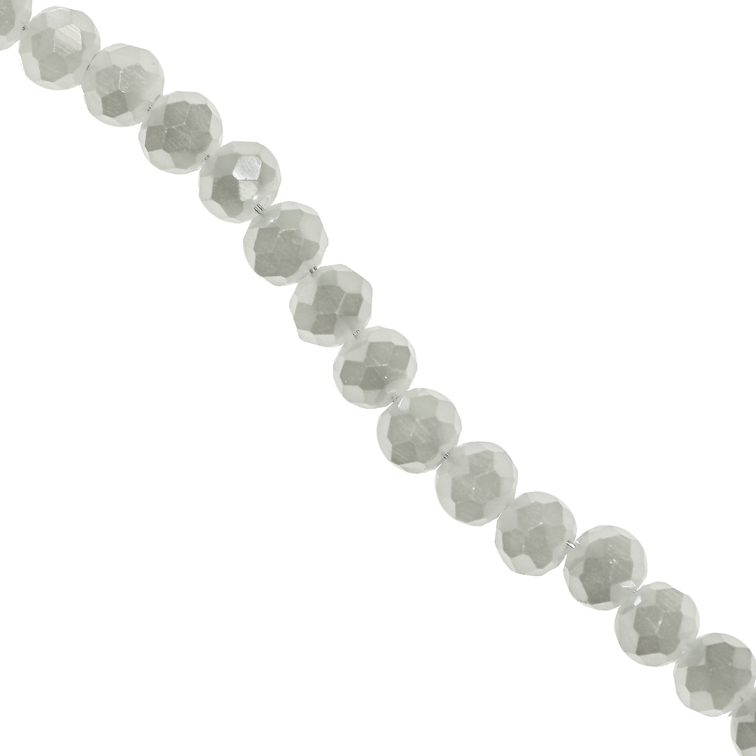 Glass Crystal Beads, Round, Faceted, 6mm, Approx 90 pcs per strand, Available in Multiple Colours
