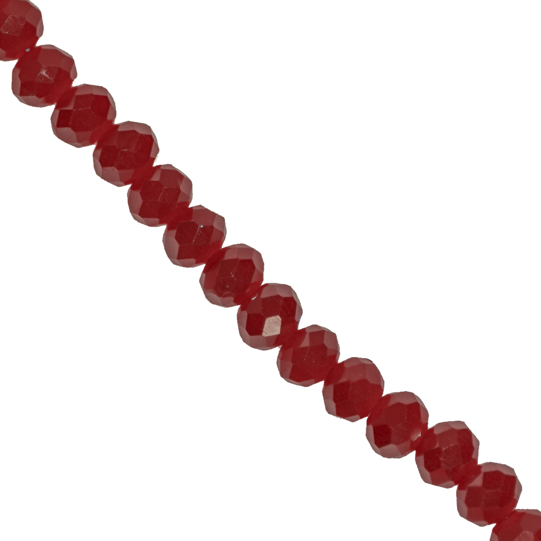 Glass Crystal Beads, Rondelle, Faceted, 4mm x 3.5mm, 105 pcs per strand, Available in Multiple Colours