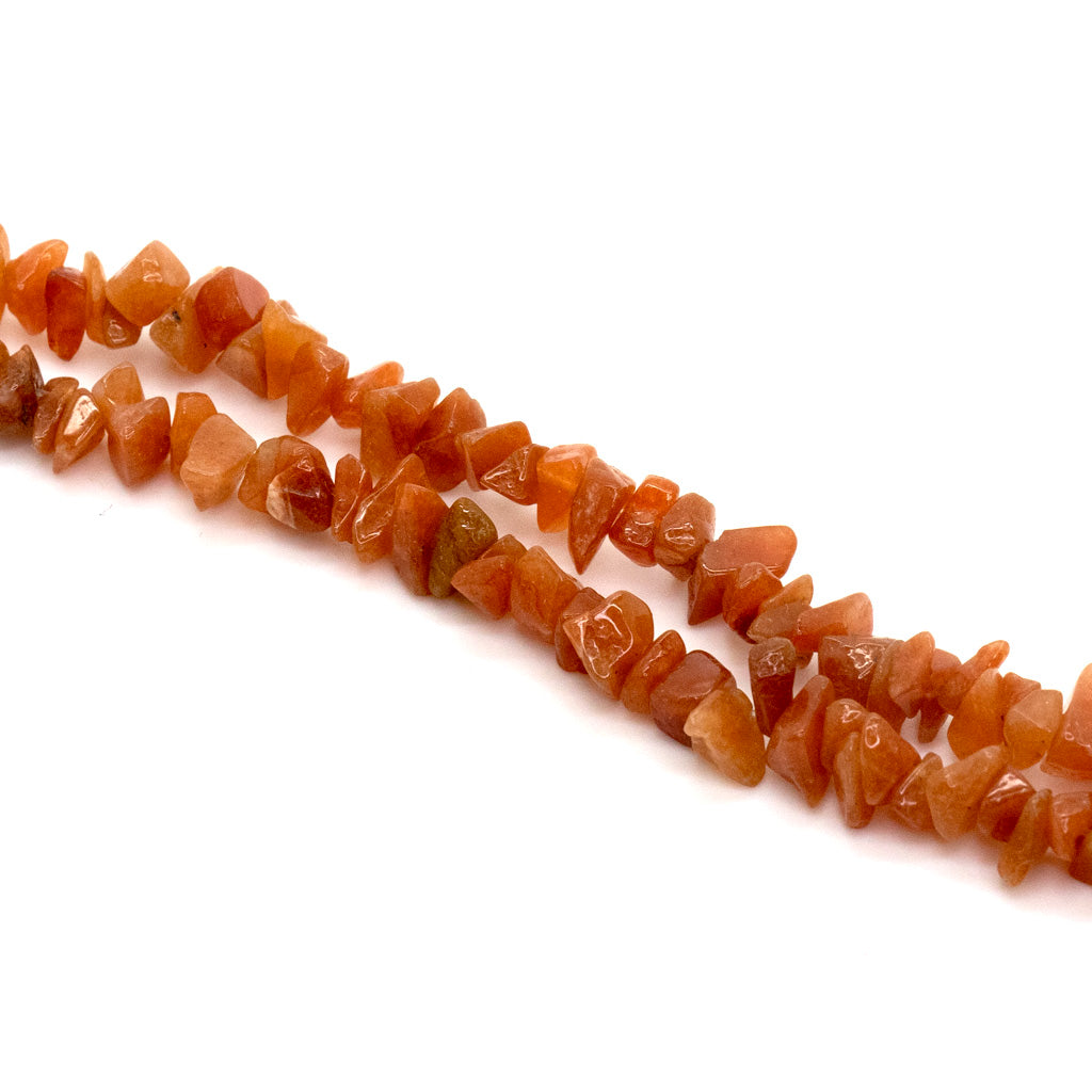 Chipped Red Aventurine, Semi-Precious Stone, Approx. 300 pcs per strand