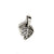 Bail, Leaf, Sterling Silver, 21mm X 11mm - 1pc