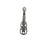 Charms, Small Viola, Silver, Alloy, 25mm X 7mm, Sold Per pkg of 8