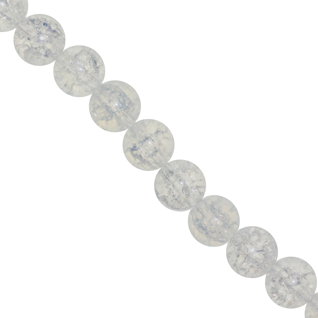 Marble Style Glass Beads, Cracked, Available in Multiple Colours and Sizes