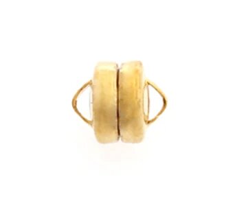 Magnetic Clasp, Gold LF/NF, 6mm X 6.5mm, 12 pcs per package