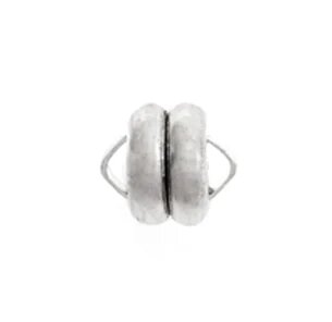 Magnetic Clasp, Silver LF/NF, 6mm X 6.5mm, 12 pcs per package
