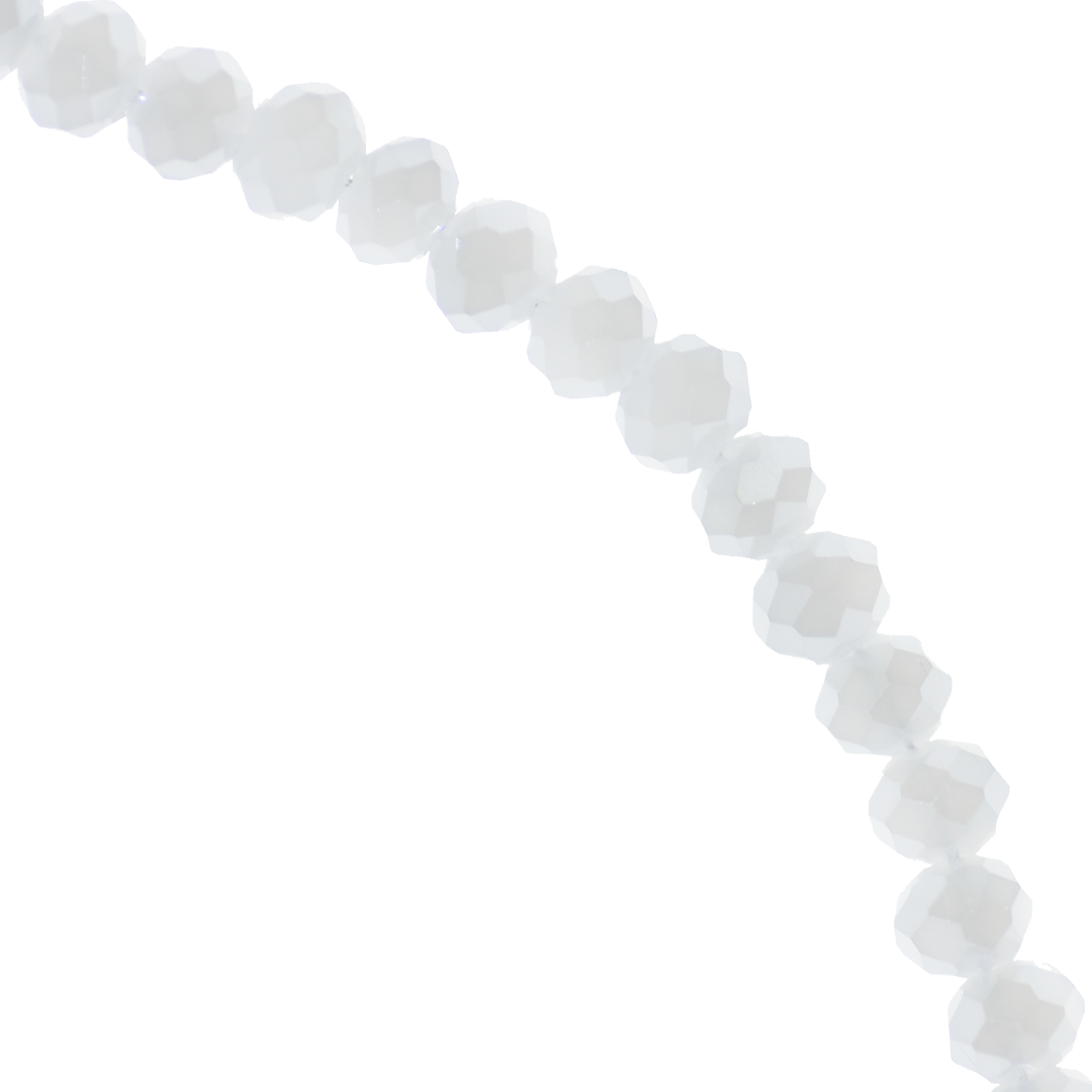 Glass Crystal Beads, Rondelle, Faceted, 4mm x 3.5mm, 105 pcs per strand, Available in Multiple Colours