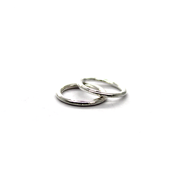 Closed Rings, Silver, Alloy, Round, 10mm, 16 Gauge, Approx 32 pcs/bag