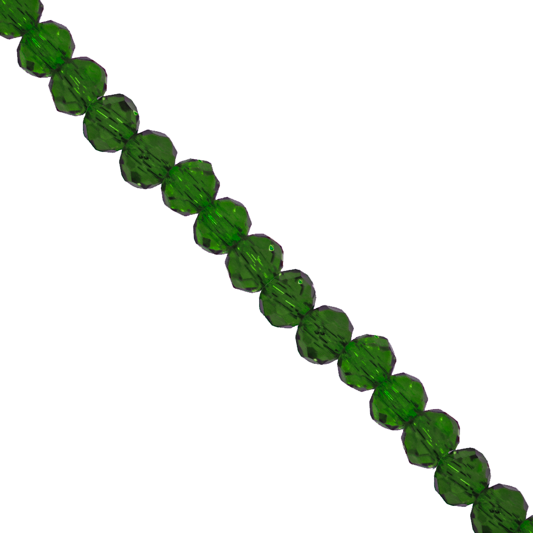 Glass Crystal Beads, Rondelle, Faceted, 4mm x 3.5mm, 105 pcs per strand, Available in Multiple Colours