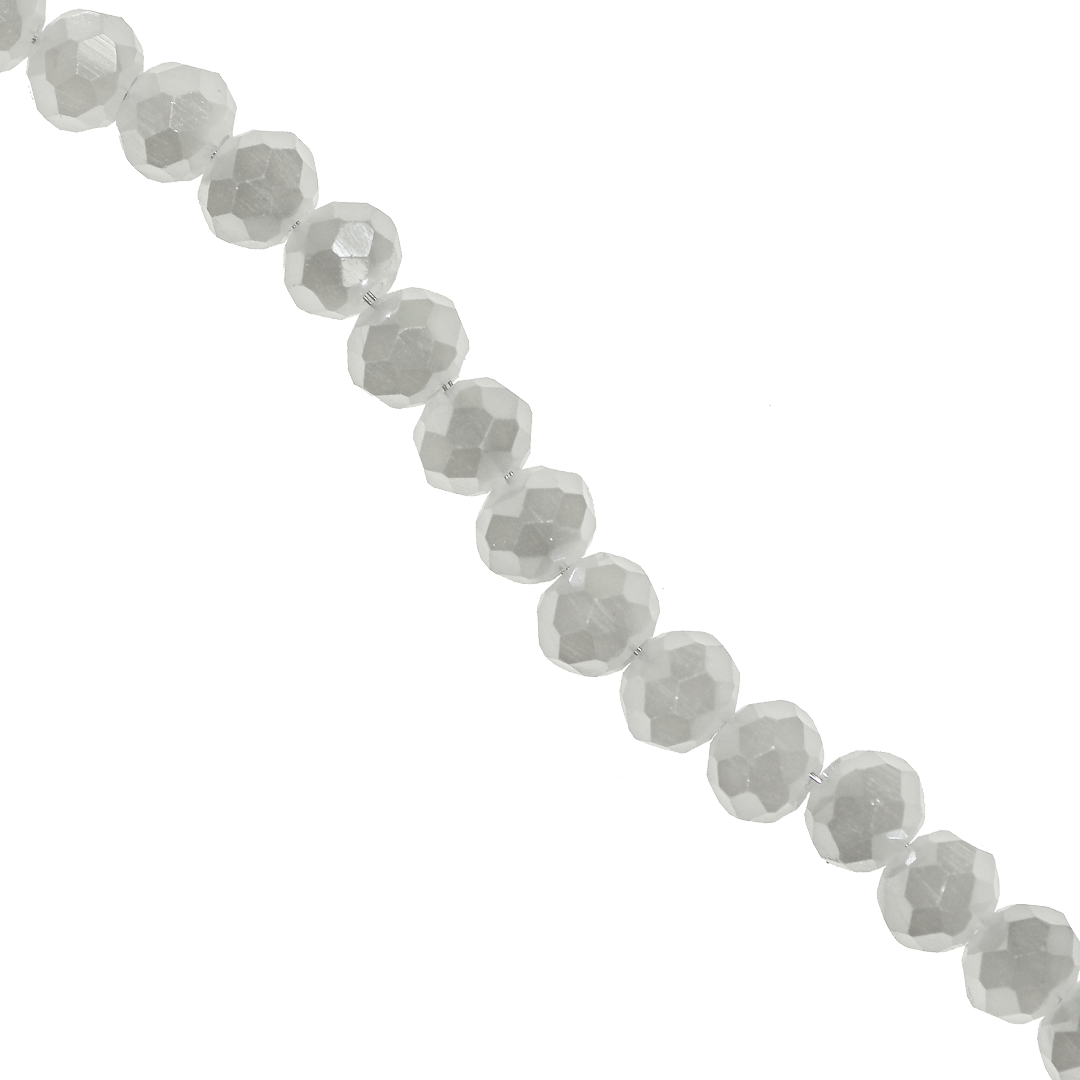 Glass Crystal Beads, Rondelle, Faceted, 6mm, Approx 80 pcs per strand, Available in Multiple Colours