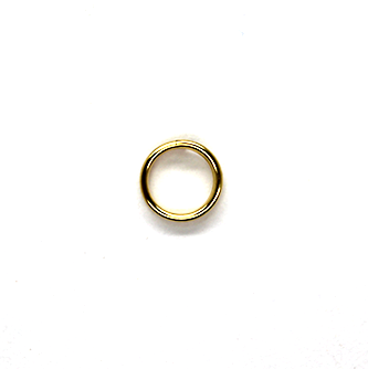 Gold-Plated 18K Jump Rings, 6mm, 20 Gauge, Sold Per pkg of 20