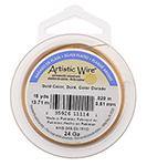 Artistic Wire - 15 yards - Silver Plated, Gold, 24 gauge - Butterfly Beads