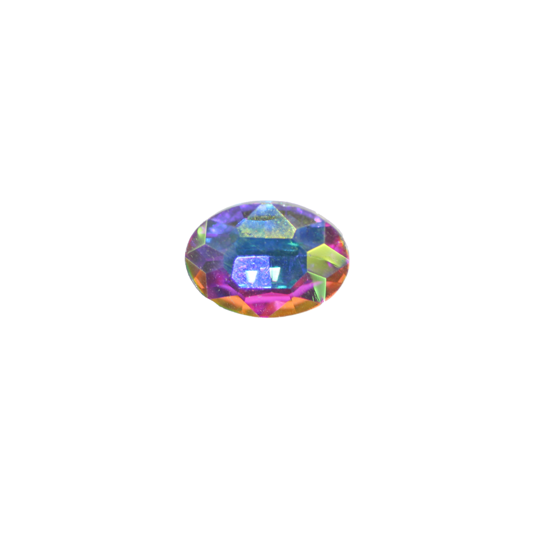 Cabachons, Glass Rhinestone, Oval, 25mm x 18mm, Sold Per pkg of 2, Available in Multiple Colours