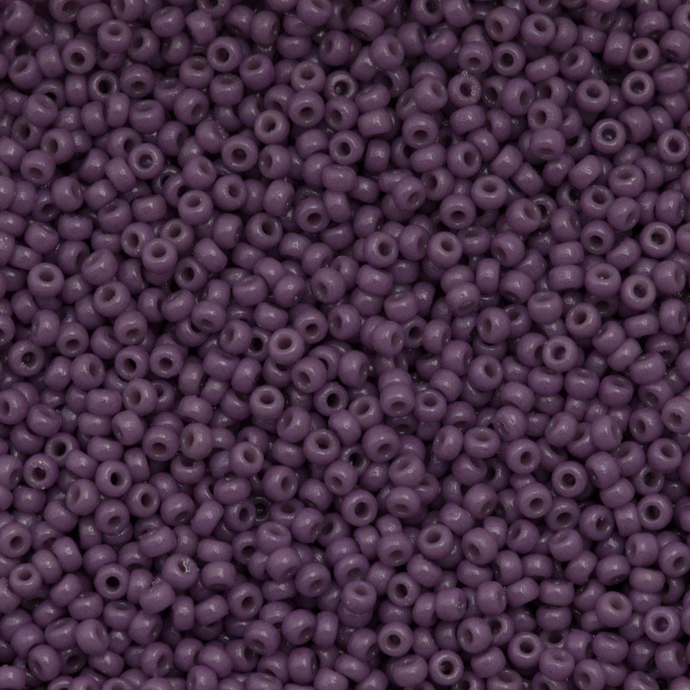 Japanese Seed Beads- 15/0- Dark Orchid Opaque Duracoat