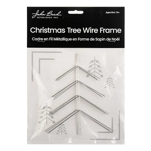 John Bead Wire Frames Christmas Tree 0.8mm apx 5-6in 4pcs