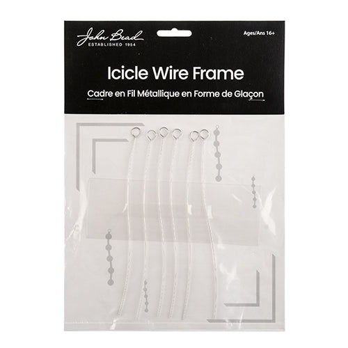 John Bead Wire Frames Icicle 0.8mm apx 5-6in 6pcs